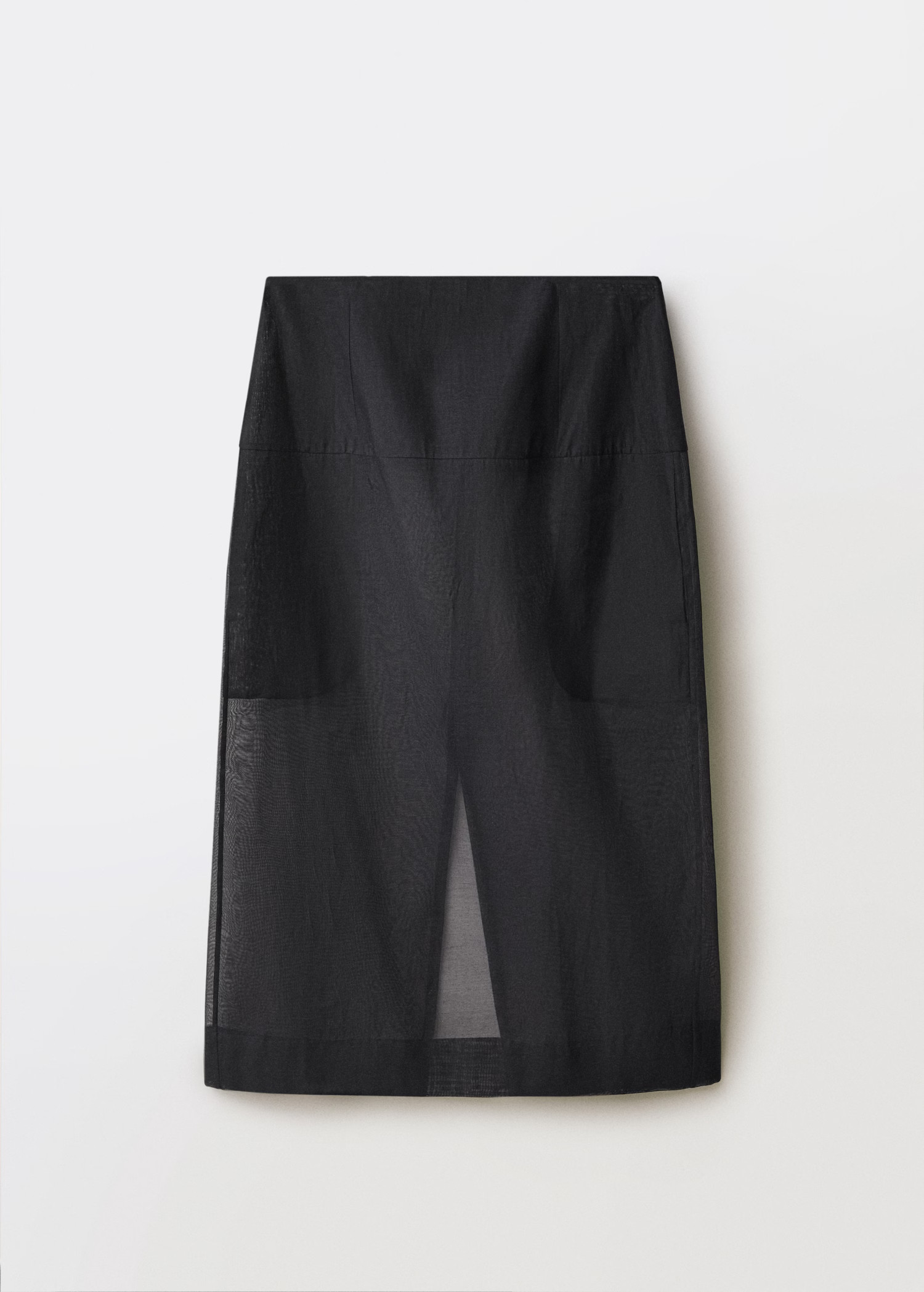 Semi-transparent silk midi-skirt - Women | MANGO United Kingdom | MANGO (UK)