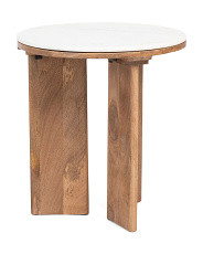 Mable Top Wooden Side Table | Marshalls