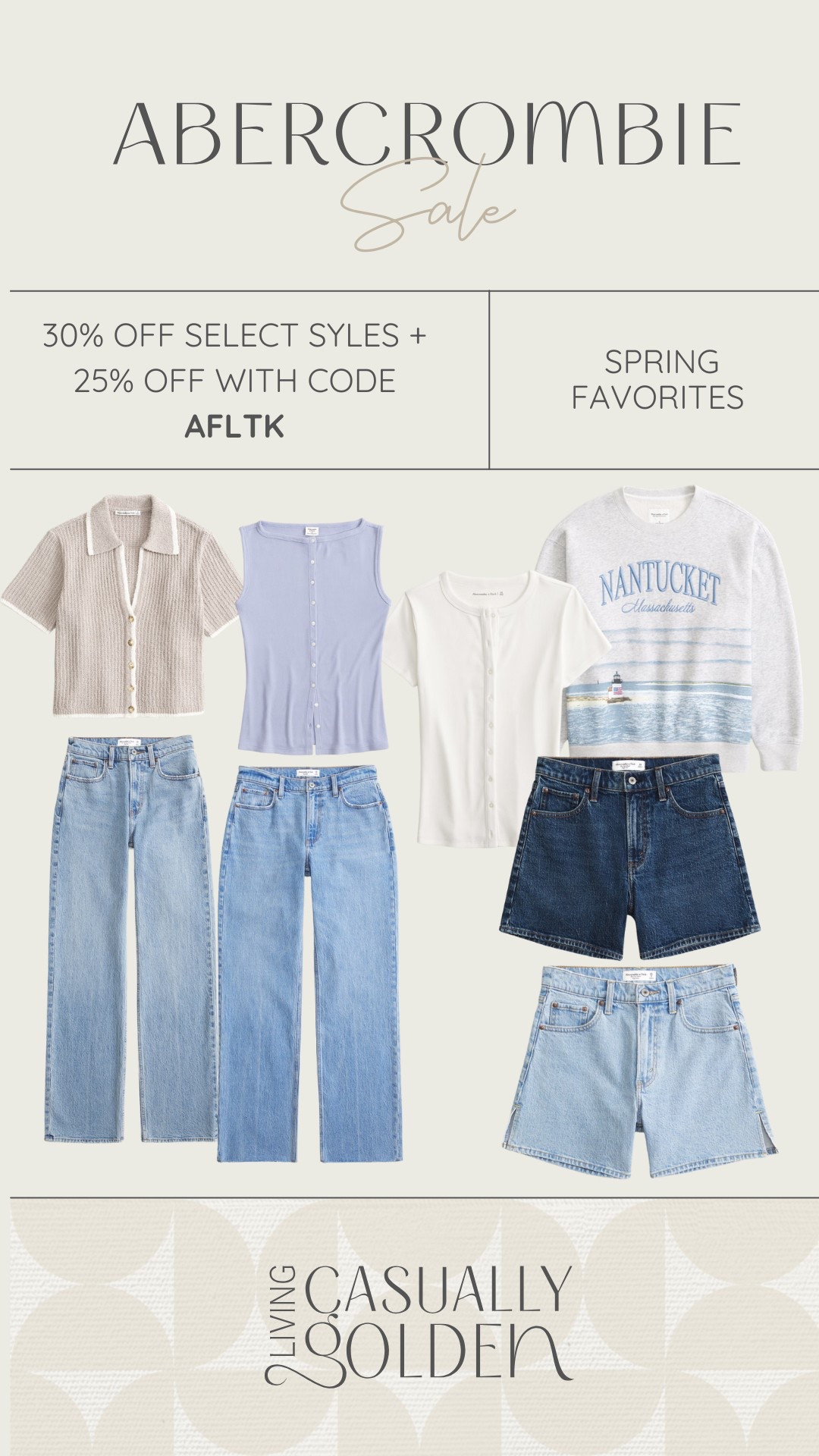 Some of my fave Abercrombie pieces for spring currently on sale!! 

#LTKStyleTip #LTKSpringSale #LTKSeasonal