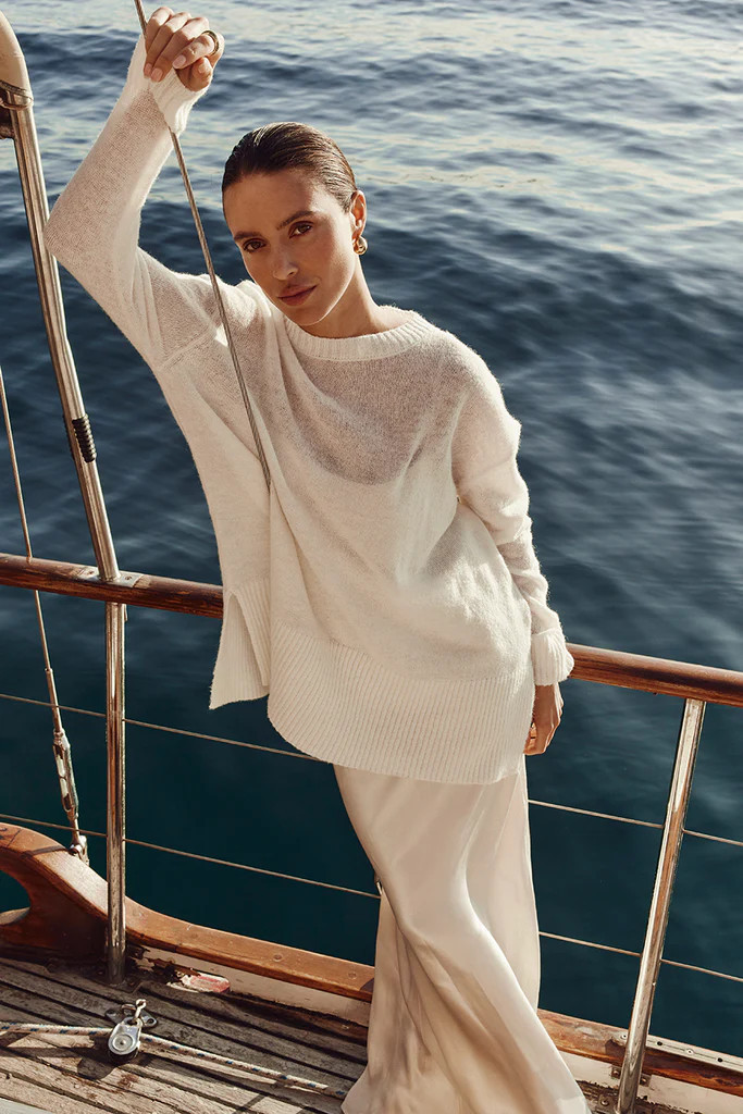 LOLA CREAM KNIT JUMPER | DISSH