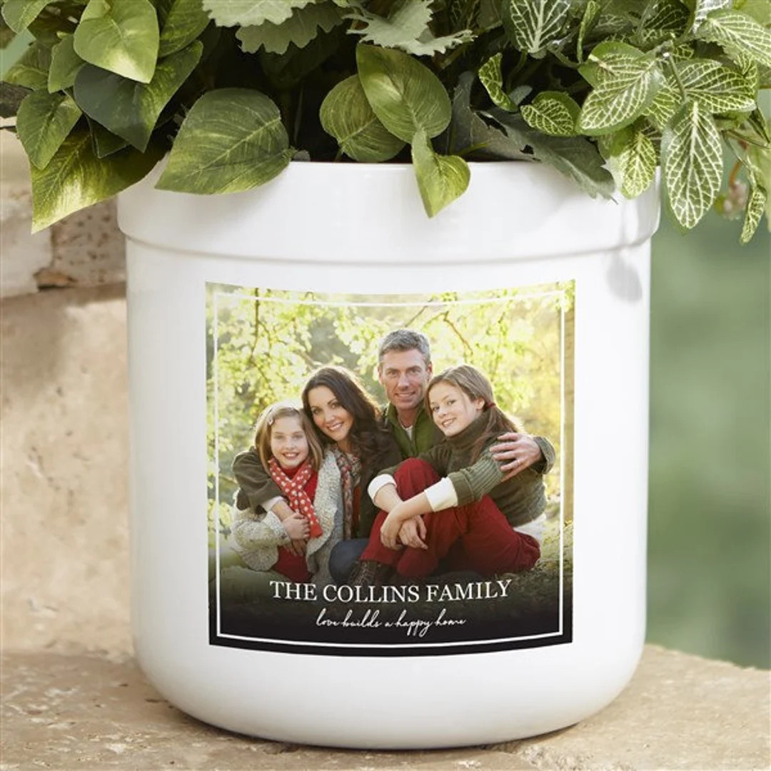 Photo & Message For Family Personalized Outdoor Flower Pot, Grandparent's Day, Father's Day, Moth... | Etsy (US)