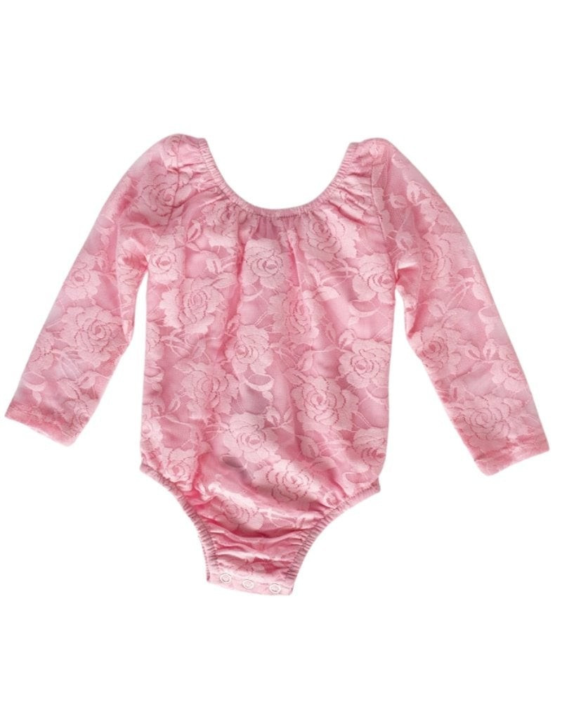 Lana Lace Leotard - Light Pink | Bailey's Blossoms