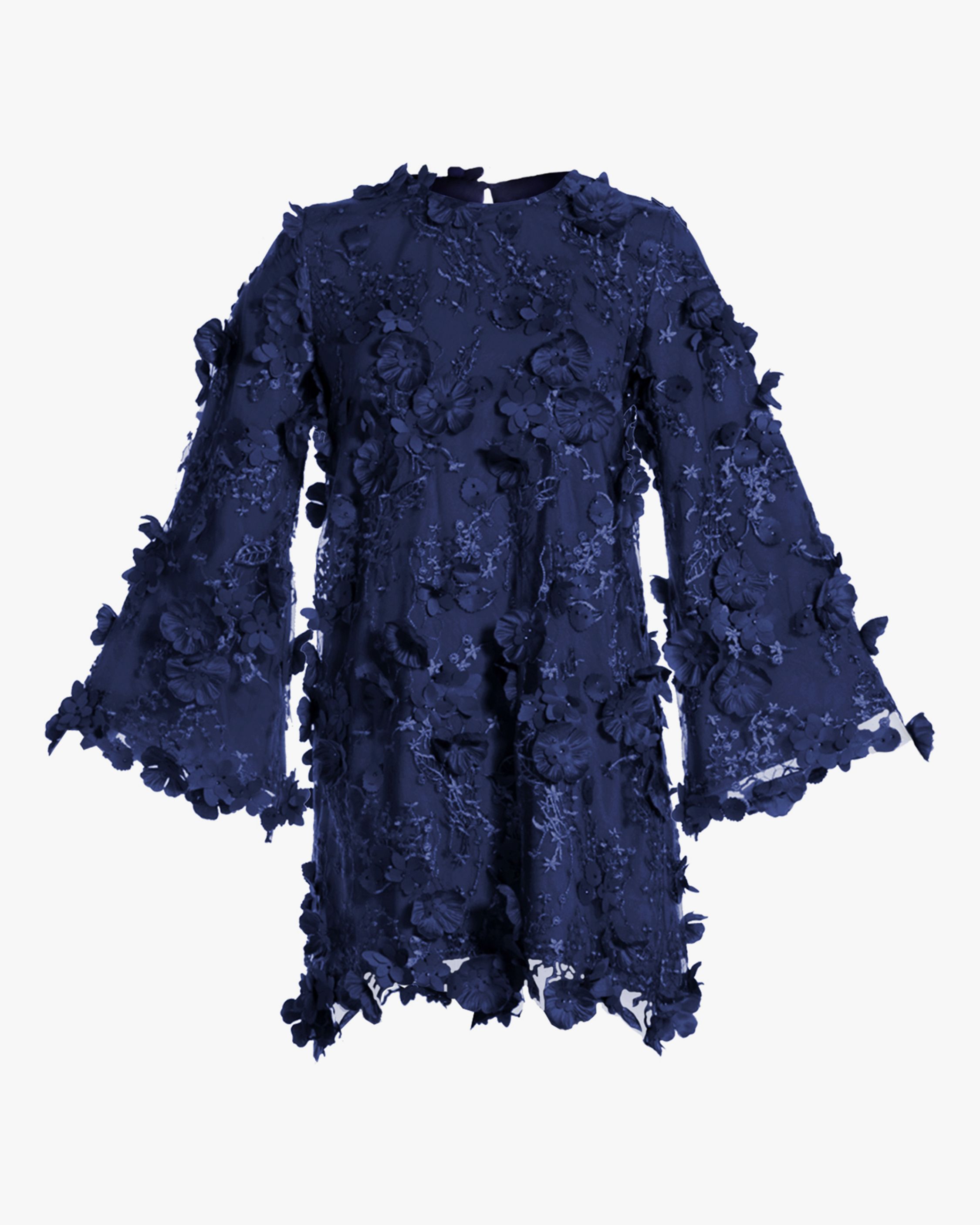 Flora 3D Lace Mini Dress | Olivela