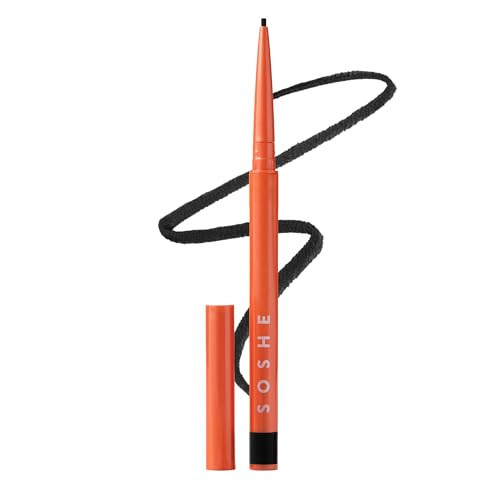 SOSHE Beauty - Waterproof Precision Eyeliner | 1.5mm Smudge-Proof Gel Liner | Easy Refills | Cruelty-Free, Certified Plastic Negative (Checkmate - True Black) | Amazon (US)