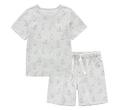 Owlivia 100% Organic Cotton Baby Short Sleeve Pajama Sets, Toddler Boy Girl 2-Piece Sleepwear | Amazon (US)