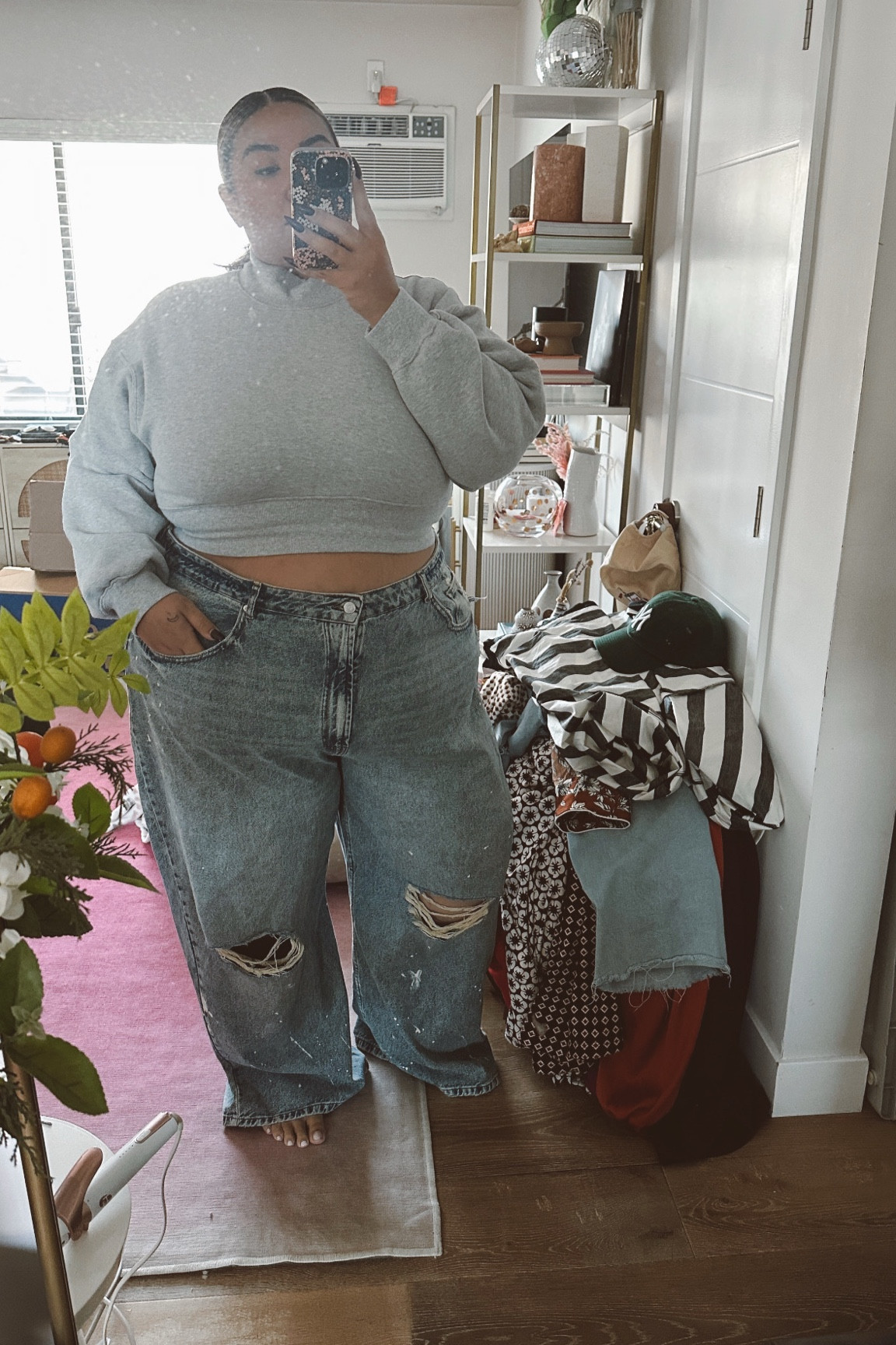 obsessed with these distressed mid-rise baggy jeans

#LTKFindsUnder100 #LTKPlusSize #LTKFindsUnder50