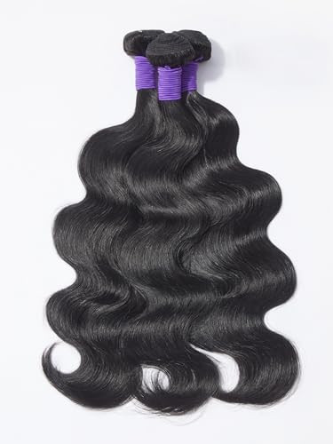 LUVME Body Wave Bundles 20 22 24 Inch Human Hair Bundles 3 Bundles Human Hair 12A Grade 100% Unprocessed Brazilian Hair Bundles Human Hair Extensions for Women | Amazon (US)