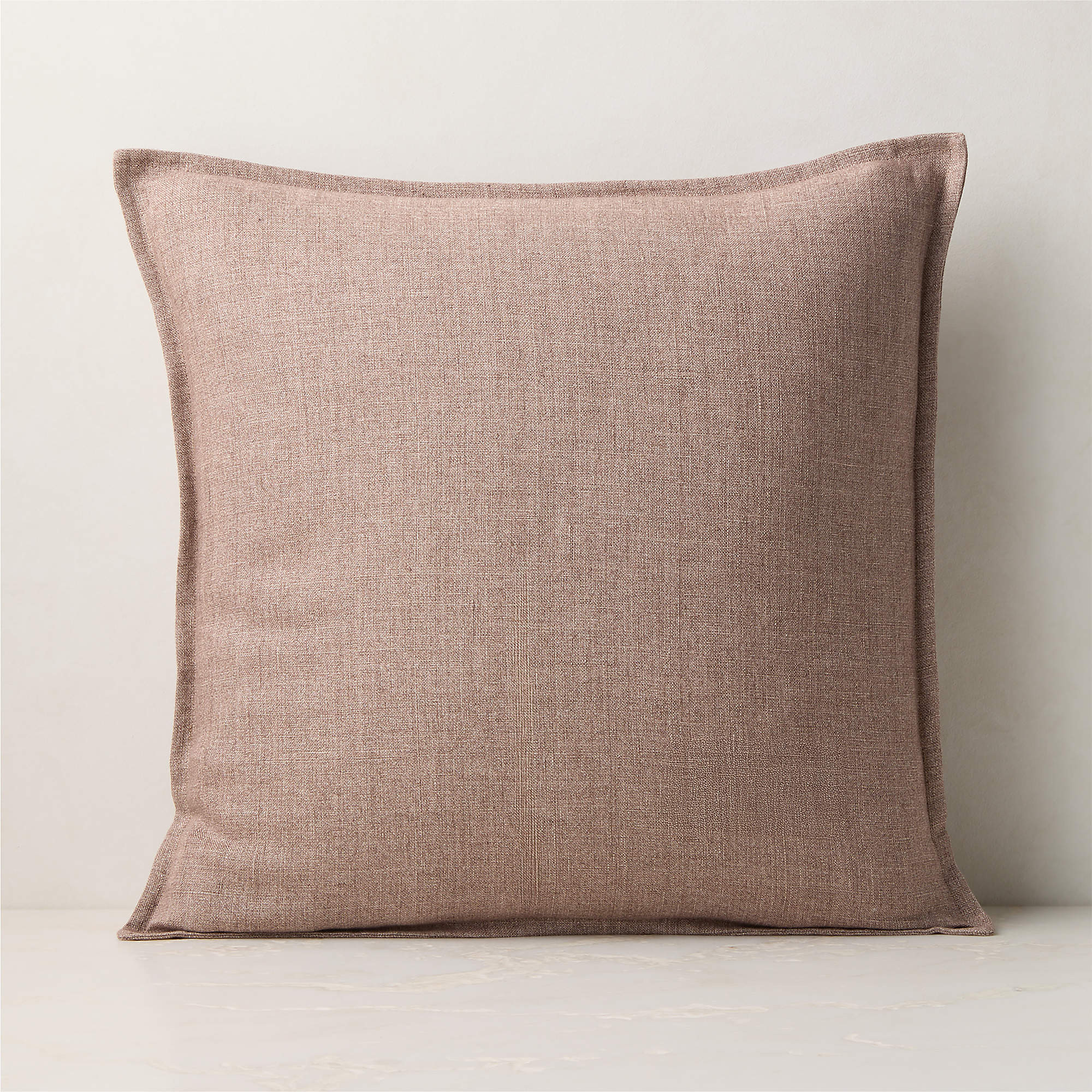 Callas Smoked Lavender Linen Throw Pillow Cover 20"x20" + Reviews | CB2 | CB2