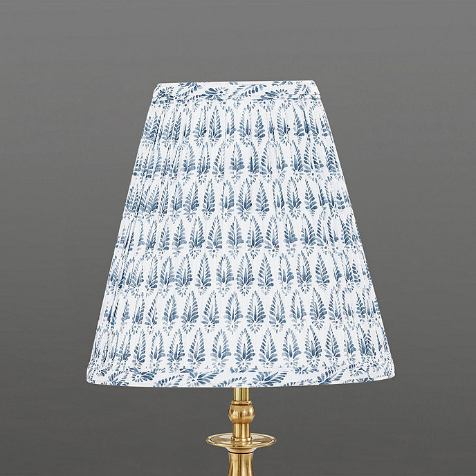 Isla Block Print Pleated Buffet Shade | Ballard Designs, Inc.