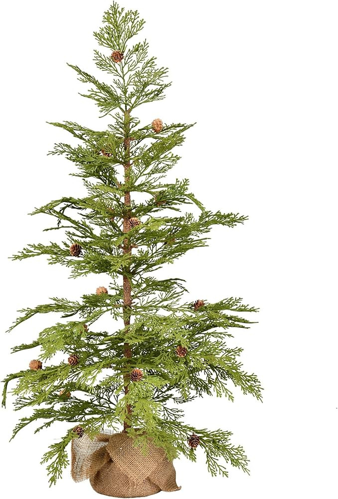 Vickerman 36" Cedar Pine Artificial Christmas Tree, Unlit - Faux Table Top Christmas Tree - Seaso... | Amazon (US)