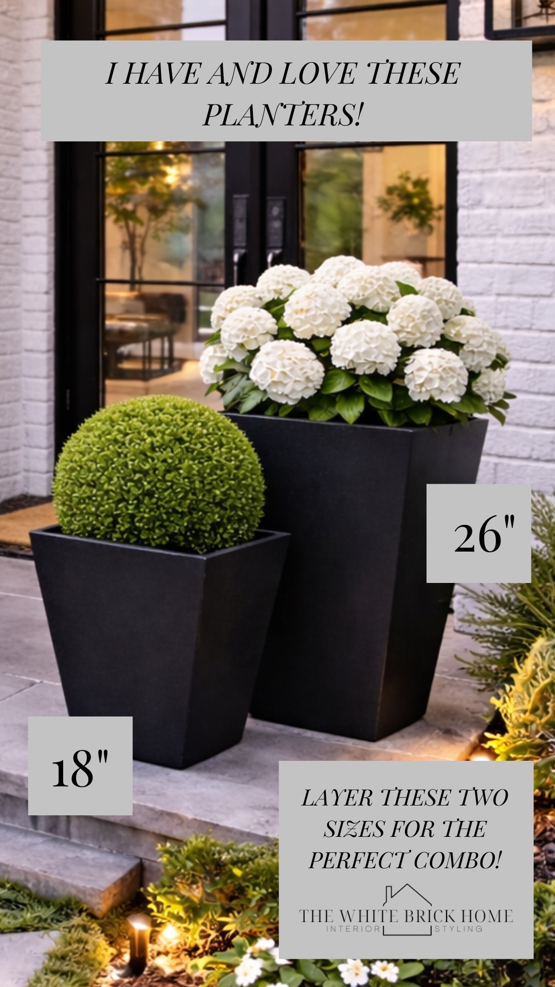 Layer these two planters for a beautiful, easy way to make your porch or patio look chic and elegant. 
🖤🖤
Patio, porch, outdoor space, outdoor living, planters, modern black planter, front porch decor, patio decor, patio design, planter target, planter Amazon 


#LTKSaleAlert #LTKHome #LTKSeasonal