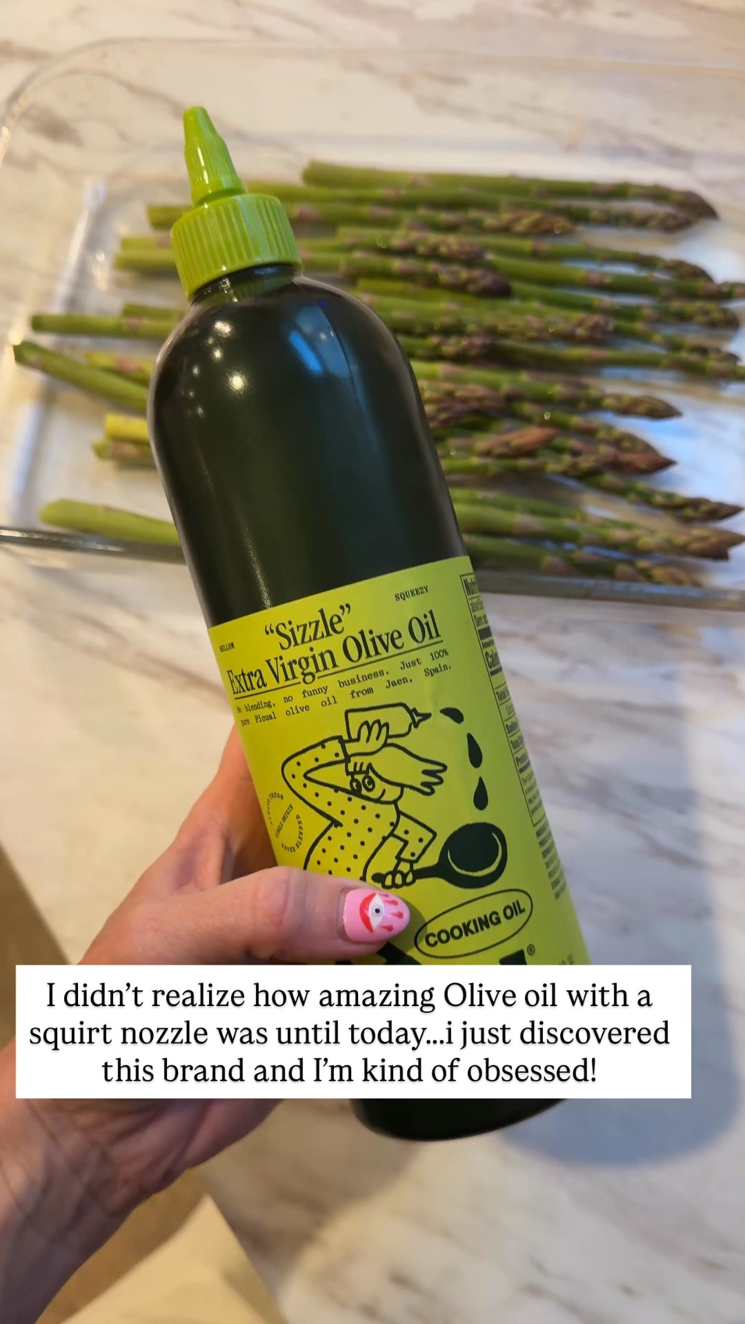 Things I didn’t know I needed until I bought them. Olive oil in a squirt bottle just made cooking so much easier.

#cooking #momhelpers #targetfinds

#LTKmomlife