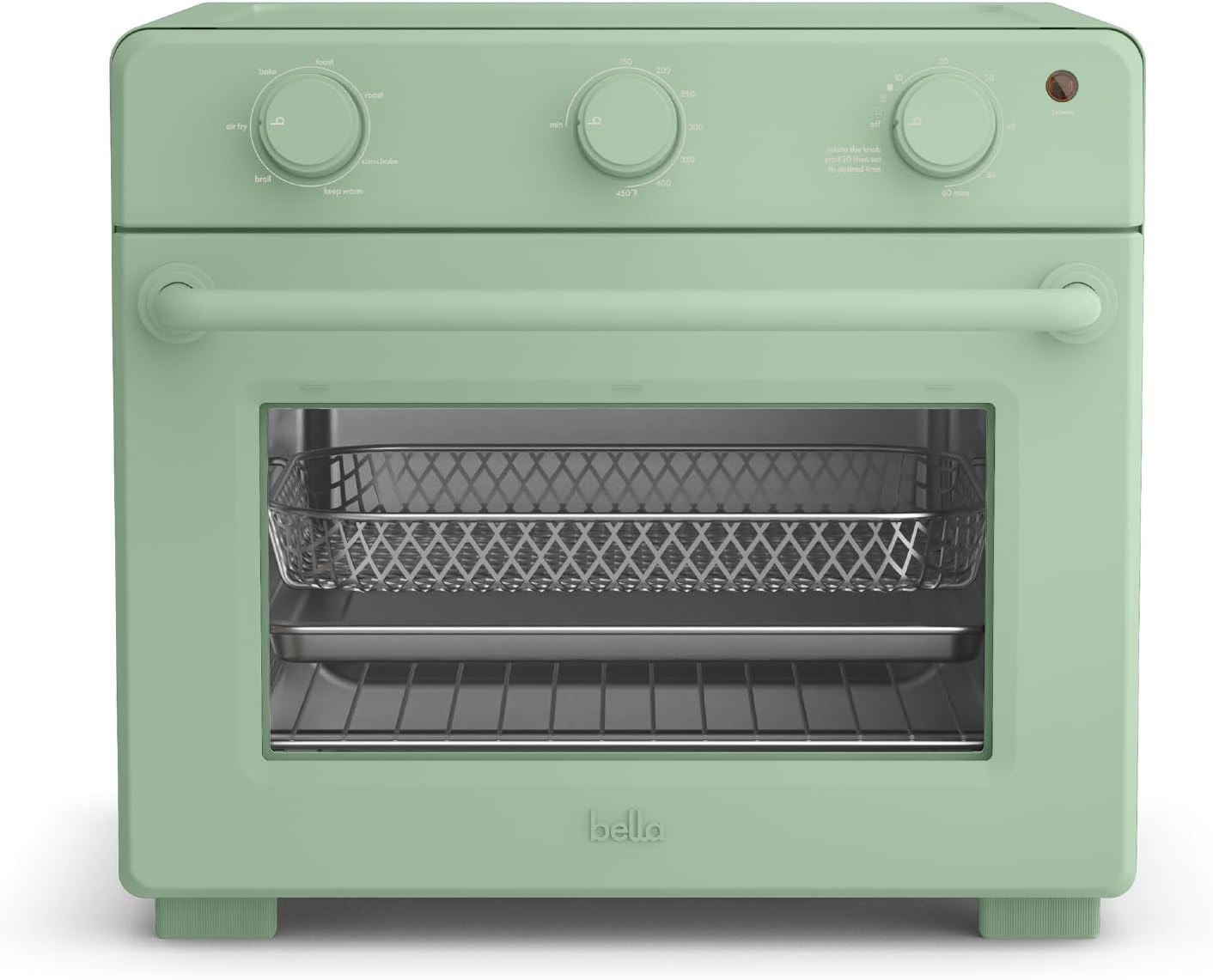 bella Air Fry Toaster Oven, 7 Preset Cooking Options, Dishwasher-Safe EverGood Coated Trays Inclu... | Amazon (US)