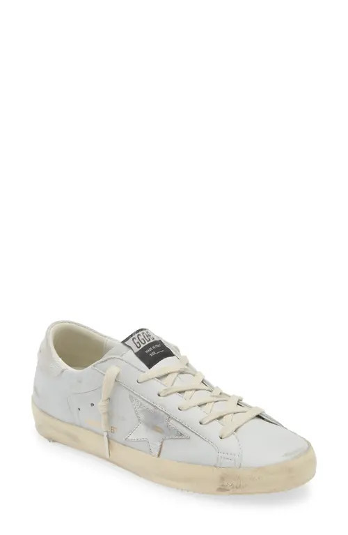 Golden Goose Super-Star Low Top Sneaker in Grey/Silver at Nordstrom, Size 7Us | Nordstrom