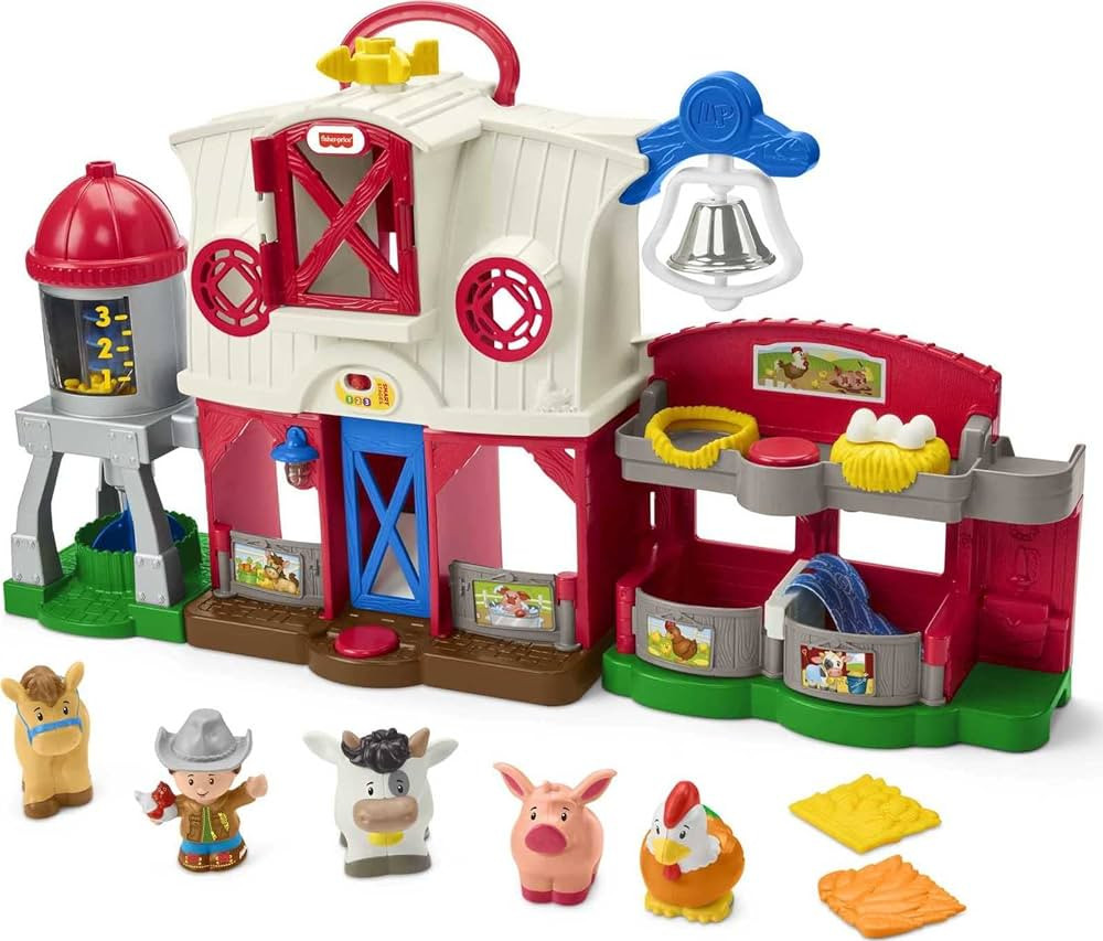 Fisher-Price Little People Toddler Learning Toy Caring for Animals Farm Playset with Smart Stages... | Amazon (US)