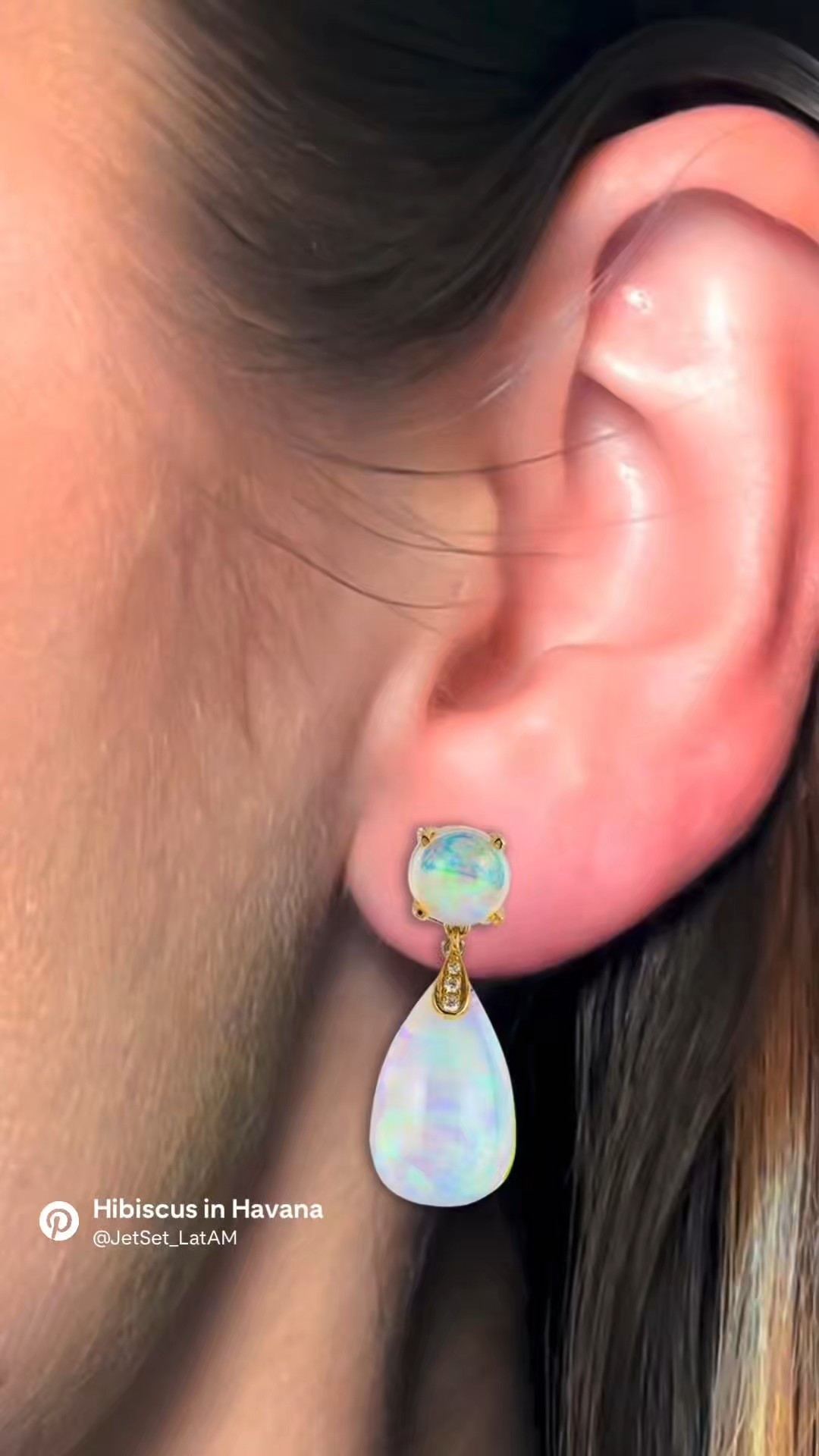 This chapter of Hibiscus in Havana is quieter — softer — and impossibly luminous.

These opal drop earrings by Goshwara catch the light like moonbeams on old stone streets, shifting between pearlescent whites, blues, and subtle fire with every movement.

Set in warm 18k gold, they feel elegant without trying — refined, romantic, and deeply cinematic. The kind of earrings you wear when the dress is simple, the night is warm, and the moment deserves to linger.

Not everything needs to sparkle loudly.
Some things glow.

#LTKBeauty #LTKGiftGuide #LTKWedding