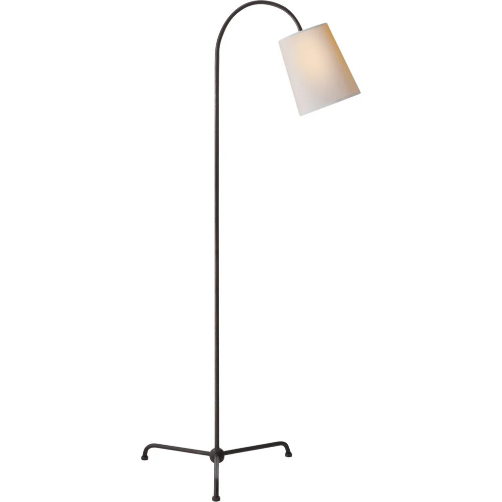 Mia Floor Lamp Aged Iron | LuxDeco