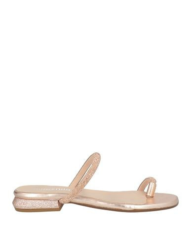 Nila & Nila Woman Thong sandal Rose gold Size 6 Textile fibers | YOOX (US)