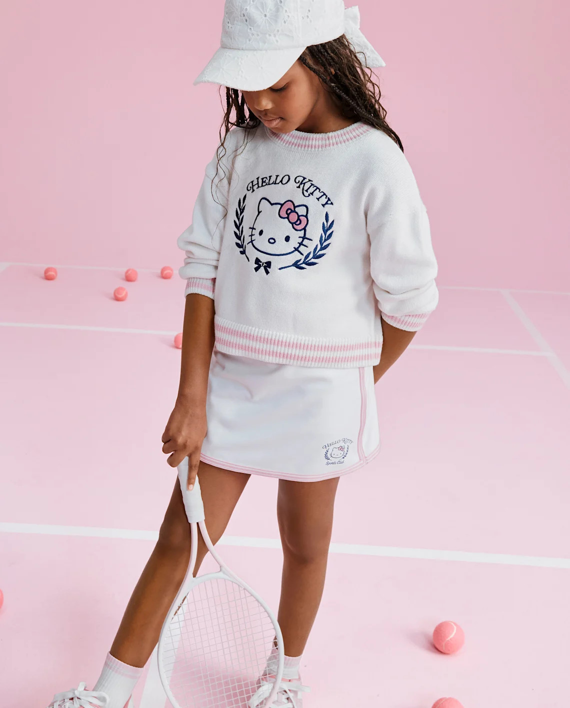 Girls Hello Kitty® Quick Dry A-Line Skort - white | The Children's Place