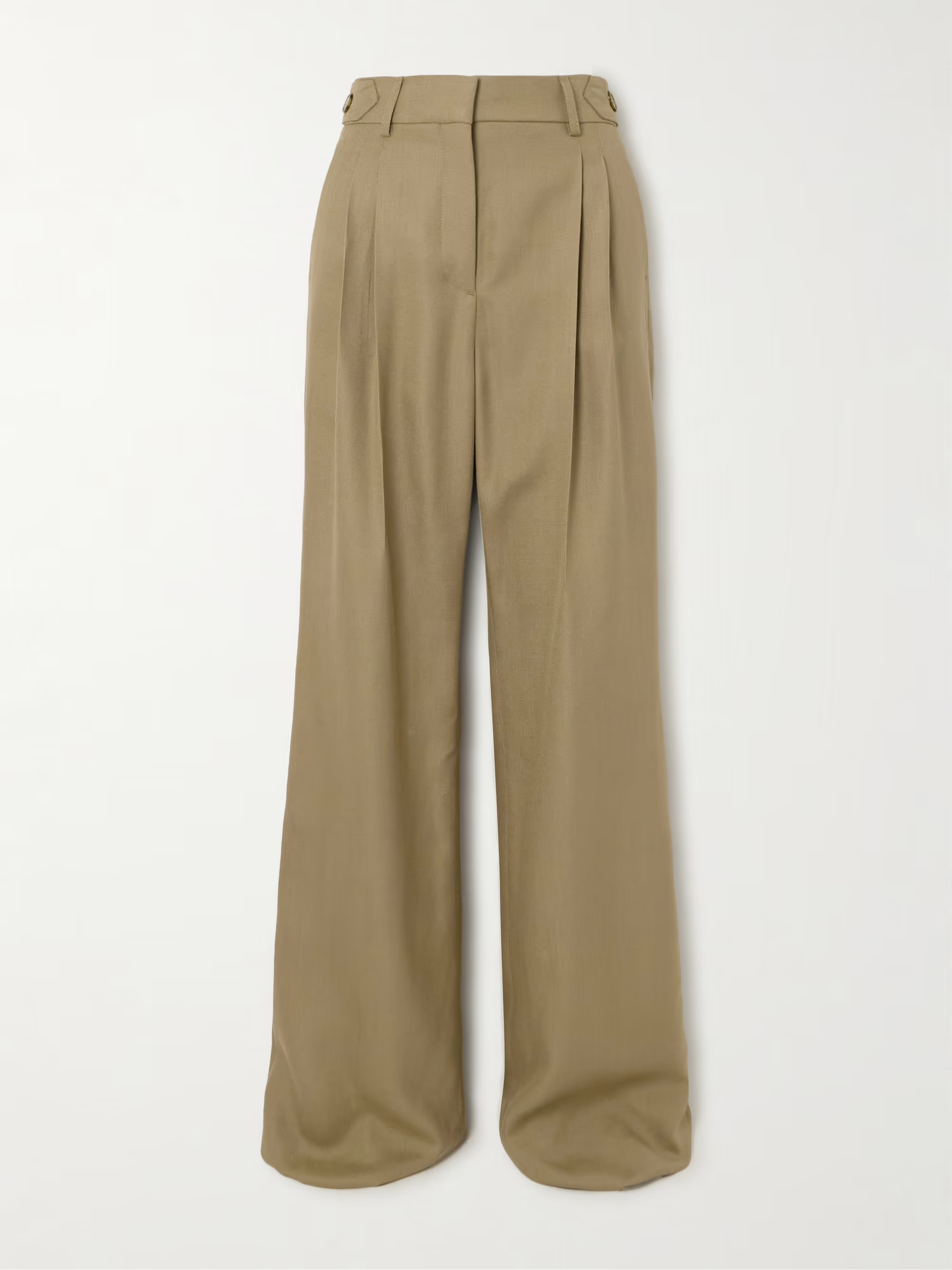 + NET SUSTAIN pleated woven straight-leg pants | NET-A-PORTER (UK & EU)