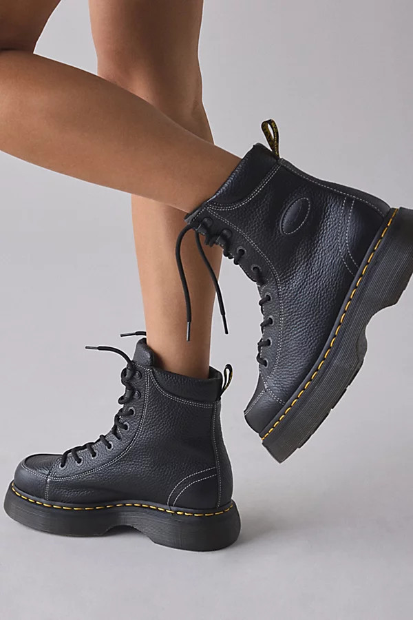 Dr. Martens Buzz 8-Eye Boot in Black, Women's at Urban Outfitters | Urban Outfitters (US and RoW)