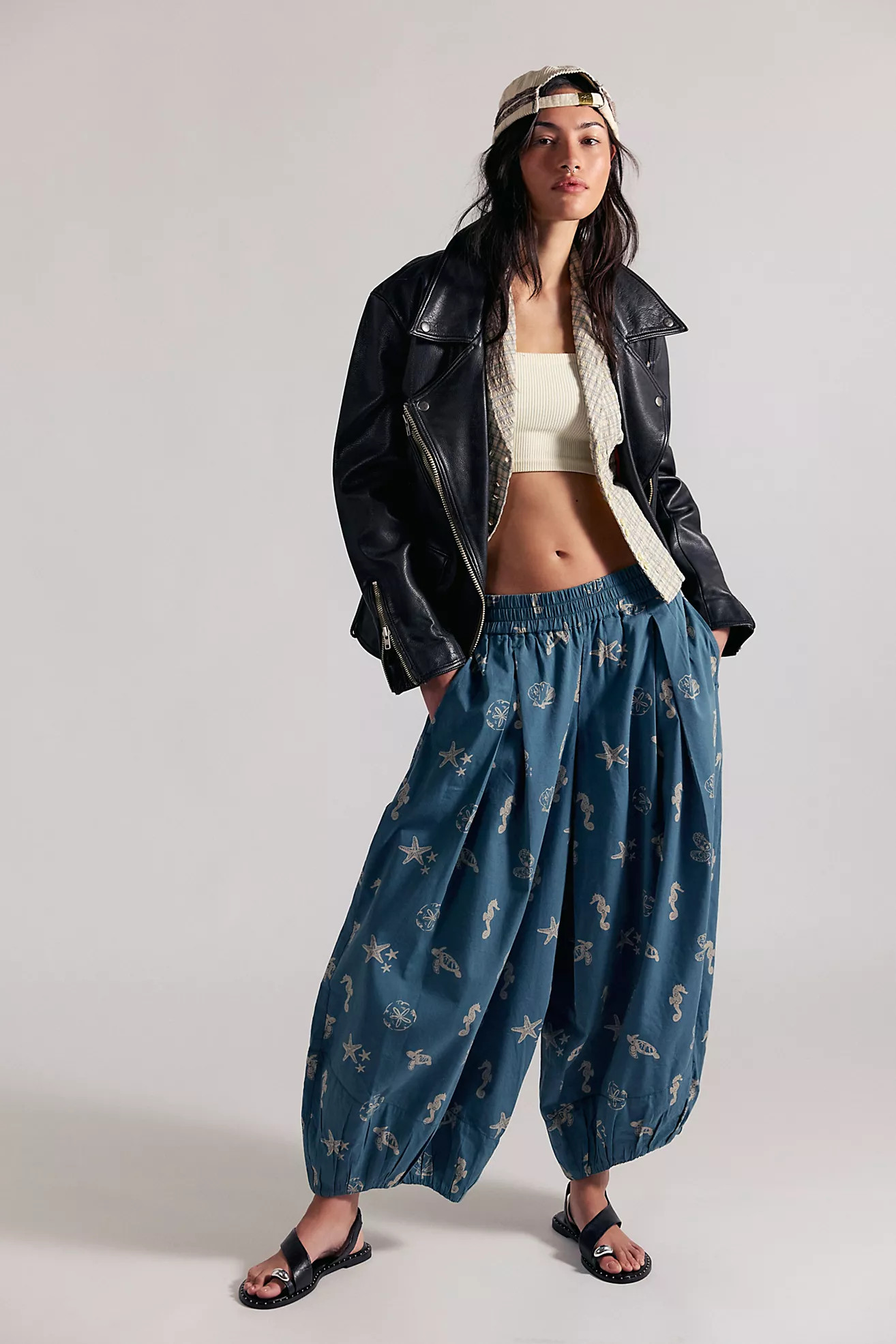 Moonflower Printed Pull-On Balloon Pants | Free People (Global - UK&FR Excluded)