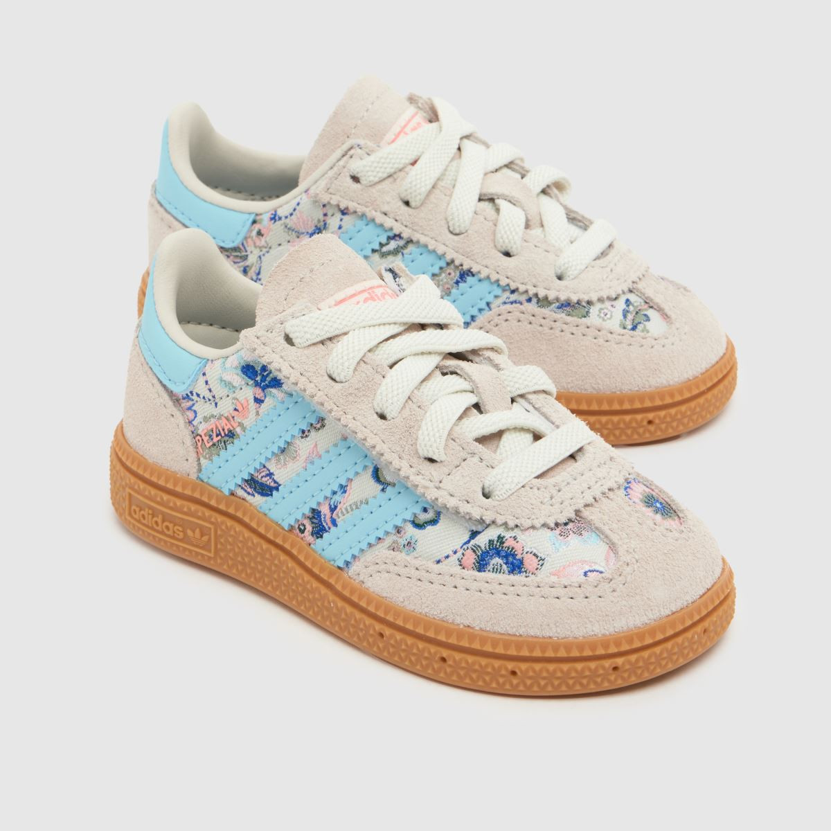 Kids Girls Toddler Off-White Multi adidas X Liberty Handball Spezial Trainers | schuh | Schuh