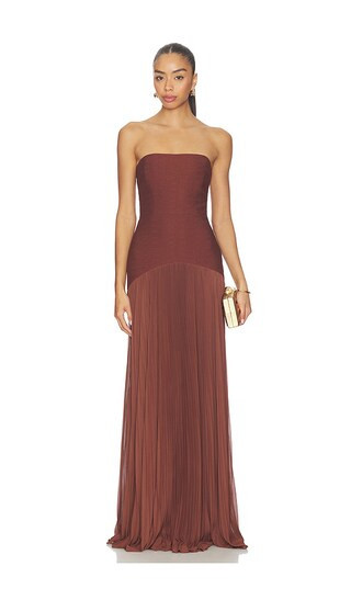 Alexis Sunniva Dress in Brown. - size L | Revolve Clothing (Global)