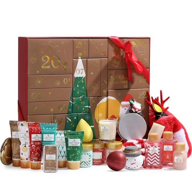 Christmas Gift Sets for Women - 24 Pcs Set of Advent Calendar 2023, Bath and Body Spa Gift Box fo... | Walmart (US)