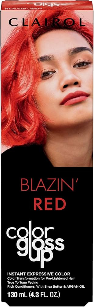 Clairol Color Gloss Up Temporary Hair Dye, Blazing Red Hair Color, Pack of 1 | Amazon (US)