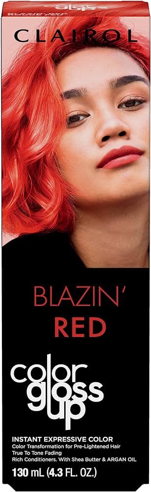 Clairol Color Gloss Up Temporary Hair Dye, Blazing Red Hair Color, Pack of 1 | Amazon (US)