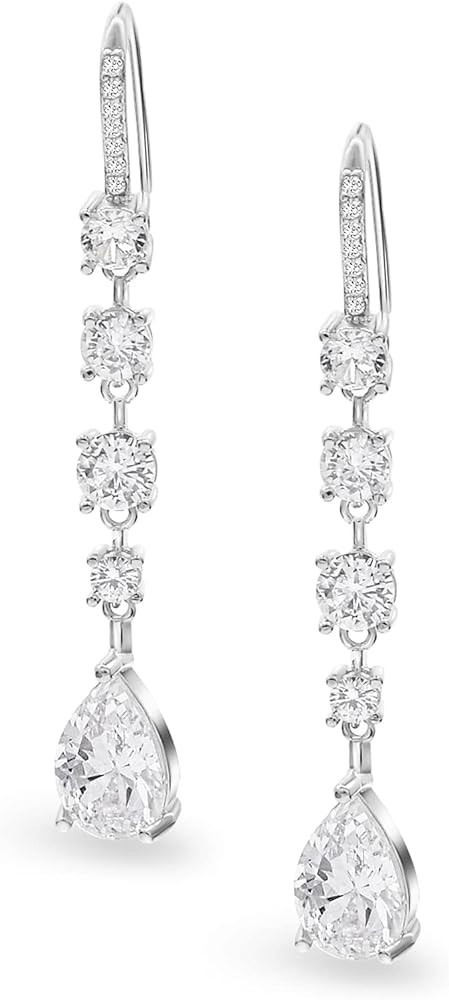 Bride Bridesmaid Teardrop Long Dangle Earrings for Women, Christmas Jewelry Gift, Trendy Hook Dan... | Amazon (US)