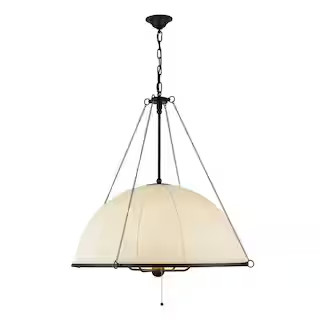ALORA MOOD Crosby 33 in. 4 Light 60-Watt Matte Black Chandelier CH661433MB - The Home Depot | The Home Depot