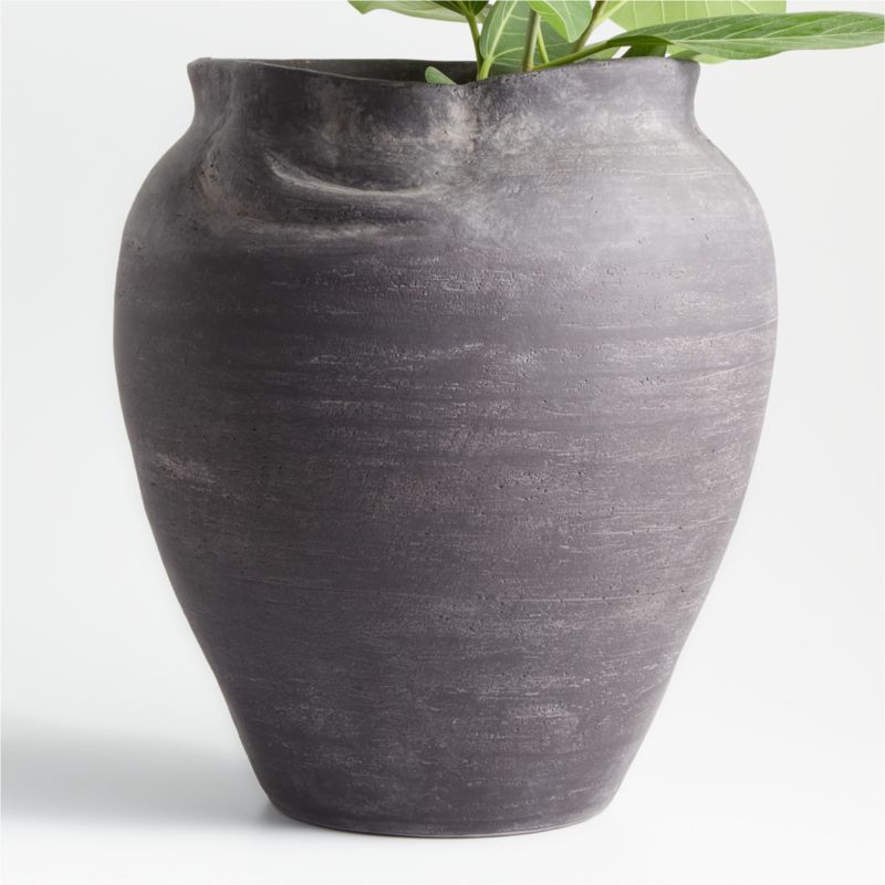 Rue Large Handmade Ceramic Vase 20.5" by Jake Arnold | Crate & Barrel | Crate & Barrel