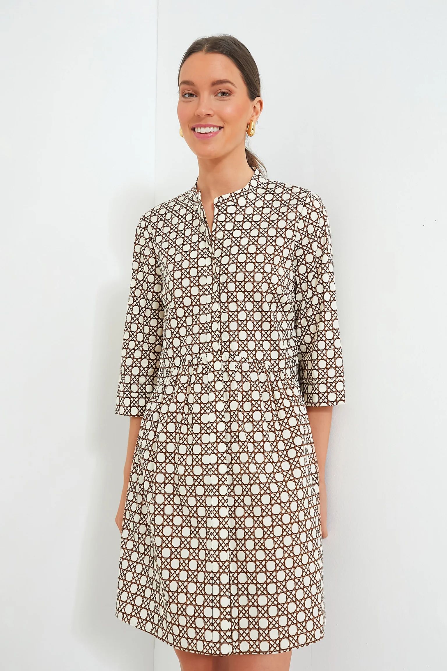 Birch Cane Royal Shirt Dress | Tuckernuck (US)