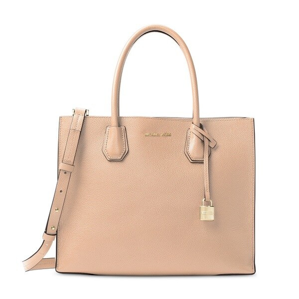 Michael Kors Convertible Mercer Oyster Tote Handbag | Bed Bath & Beyond