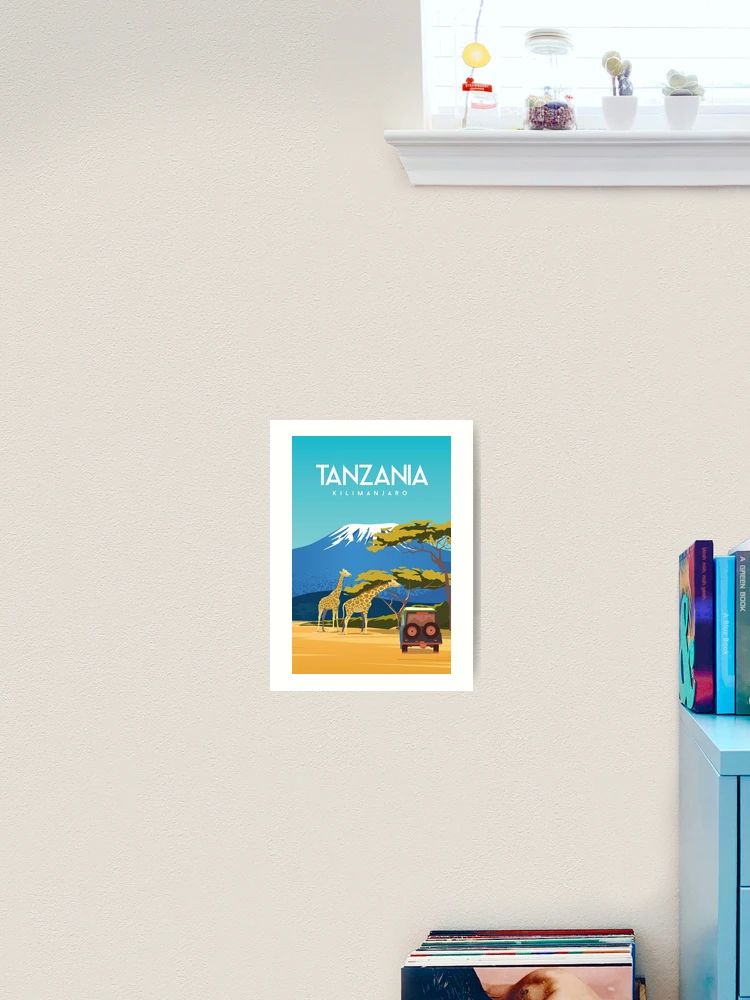 Tanzania Africa travel poster  Art Print | Redbubble (US)