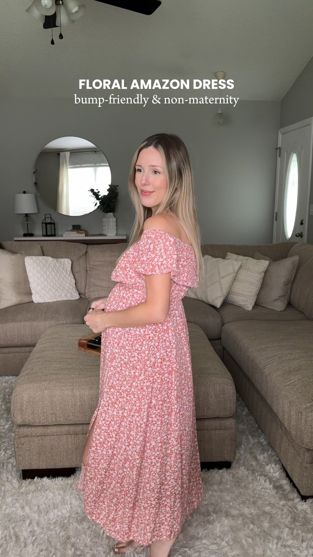 Floral dress from Amazon thats bump-friendly & non-maternity. I'm 5ft and wearing a size small!

#LTKStyleTip #LTKBump #LTKVideo