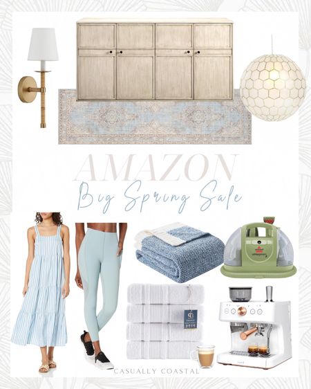 Sharing some favorites from Amazon’s Big Spring Sale! Deals subject to change at anytime. 
-
Amazon spring sale, Amazon style, Amazon dresses, spring dresses, Amazon maxi dresses, Amazon beach dresses, striped dresses, Amazon workout leggings, sweaty betty leggings, coastal home decor, coastal style, coastal furniture, Amazon sideboard, coastal sideboard, affordable sideboard, entryway furniture, Amazon TV stand, dining room furniture, coastal decor, neutral home, espresso machine, cafe espresso machine, Amazon espresso machine, bissell little green pet deluxe portable carpet cleaner, bissell little green, Amazon bath towels, white bath towels, Turkish cotton bath towel set, Amazon throw blanket, blue throw blanket, fuzzy blanket, 7/8 legging, maxi dress, Amazon vacation outfit, spring outfit, tiered maxi dress, antique gold pendant, capiz pendant light, Serena & Lily look for less, designer look for less, coastal lighting, Amazon lighting, woven wall sconce, bathroom sconces, Amazon wall sconces, Amazon rugs, coastal rugs, coastal runners, Amazon carpets, blue rugs, flat weave area rug, 2’7”x8’ runner rug, storage sideboard, neutral sideboard, rattan wall sconce

#LTKsalealert #LTKhome #LTKfindsunder50