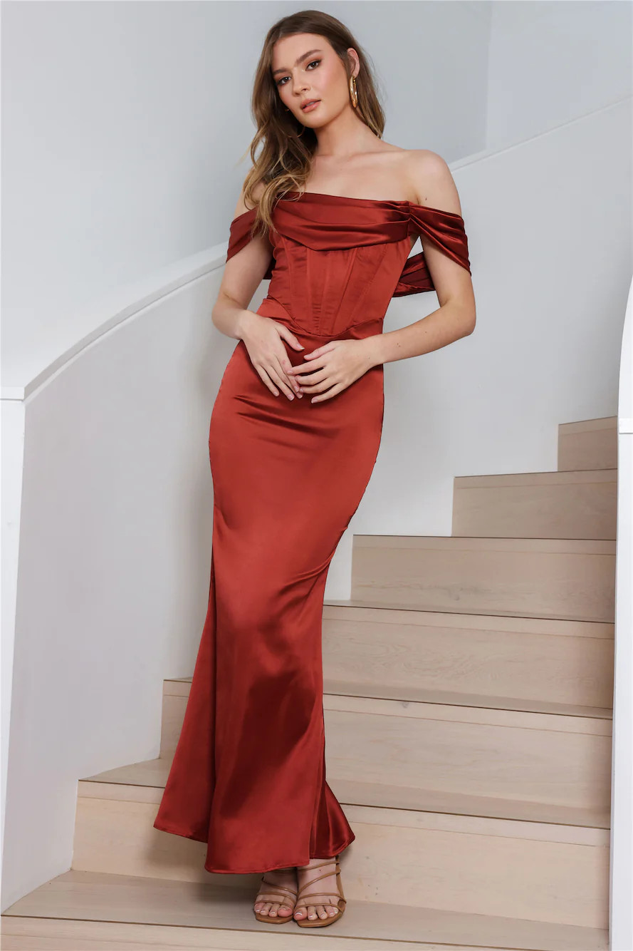 Kingdom Come Maxi Dress Brown | Hello Molly (AU)