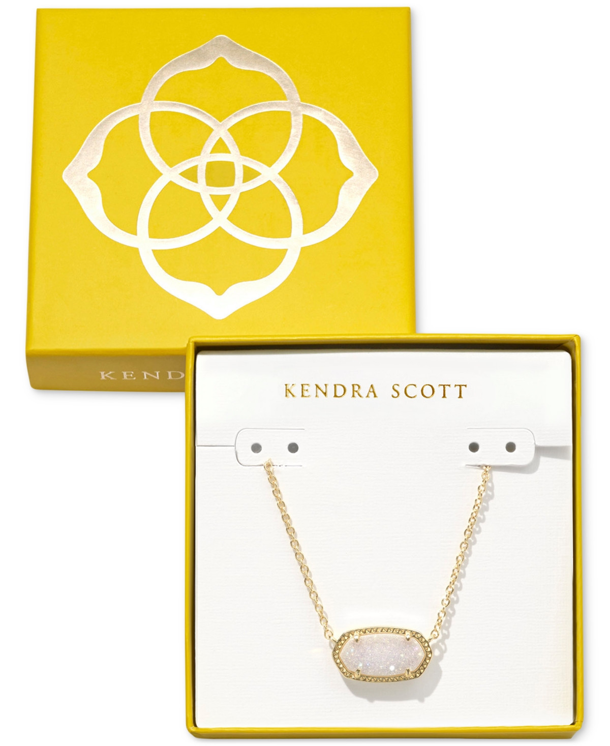 Kendra Scott Elisa Pendant Necklace - Gold Iride | Macy's