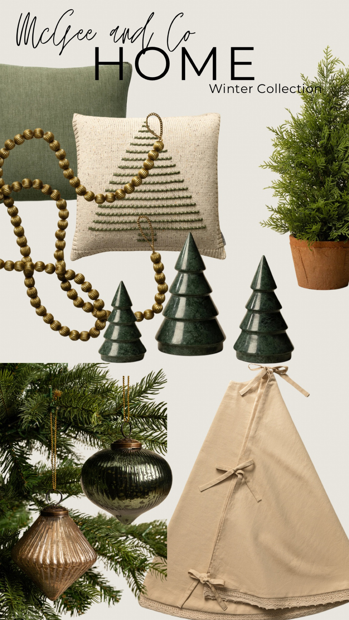 McGee and Co Winter collection. Full of rich, deep colors like burgundy and green.  Vases, pillows, blankets, wreaths, dining accessories and more.  For a limited time they are offering free shipping. 

#LTKSeasonal #LTKHome #LTKHoliday