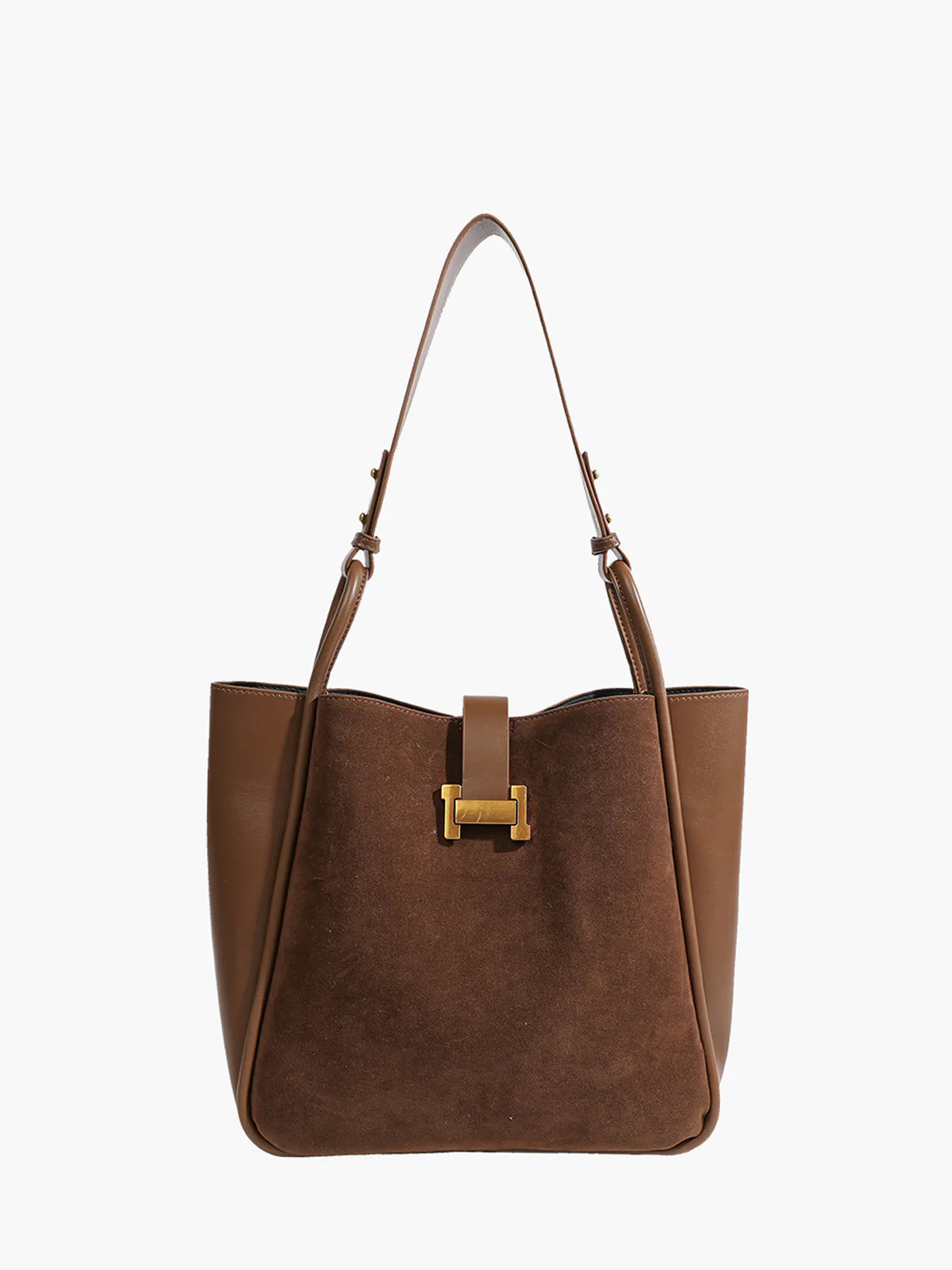 Metal-Detail Panel Tote Bag | Commense