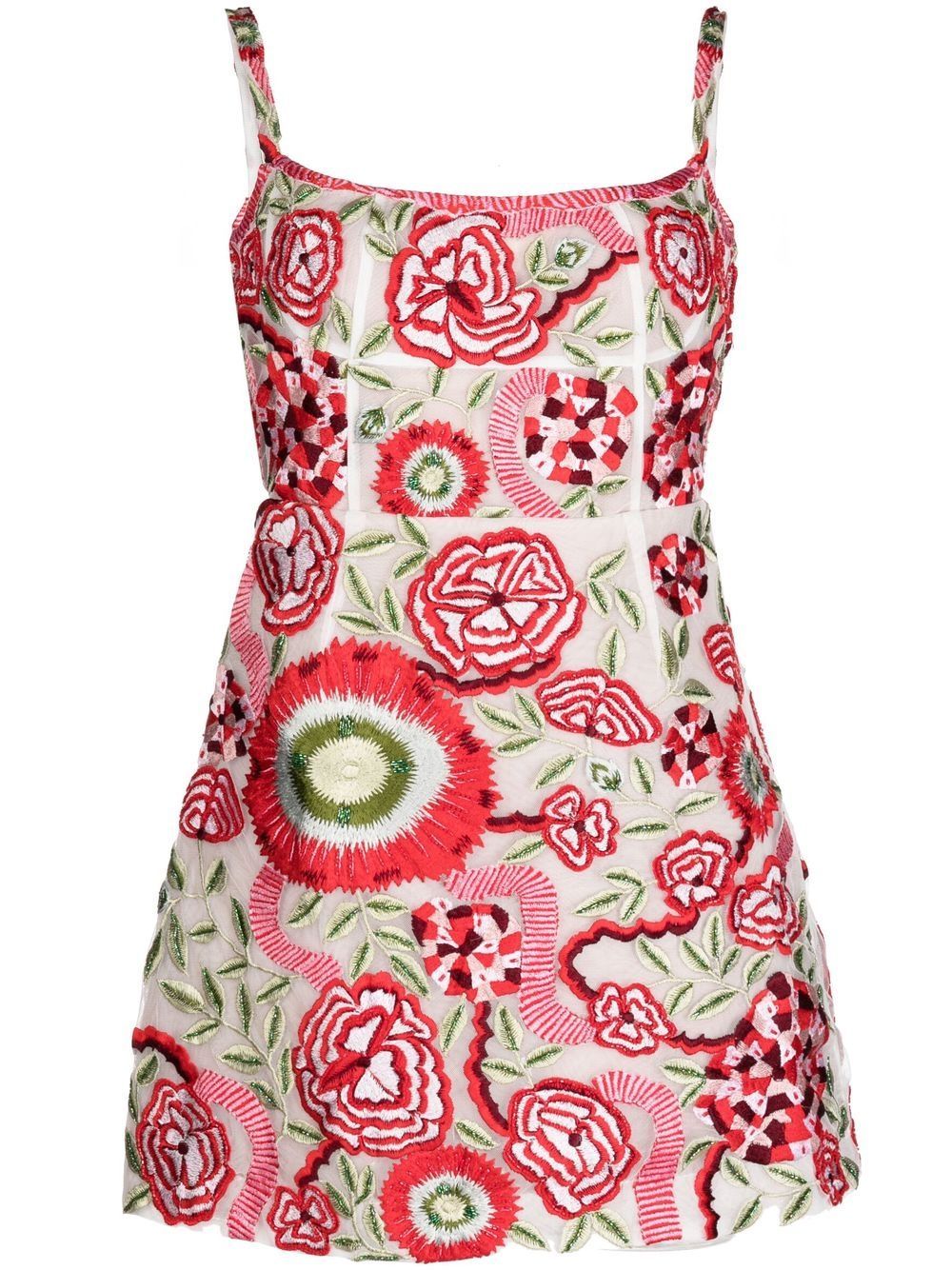 Rachel Gilbert floral-print Sleeveless Mini Dress - Farfetch | Farfetch Global