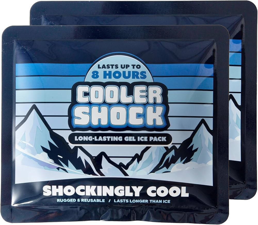 Cooler Shock Reusable Ice Packs for Cooler - Long Lasting Cold Freezer Packs for Coolers and Lunc... | Amazon (US)