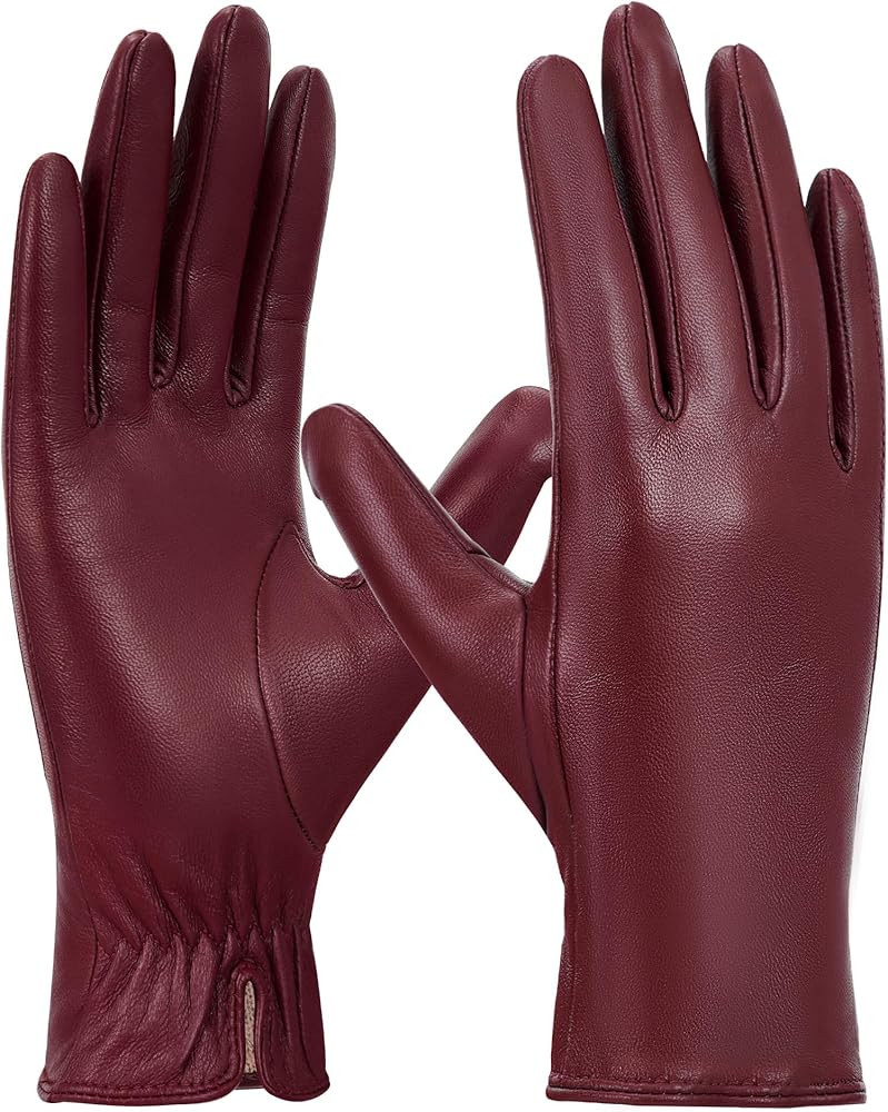 FIORETTO Womens Leather Gloves Winter Touchscreen Warm Wool/Fleece Lined Sheepskin Driving Gloves... | Amazon (US)