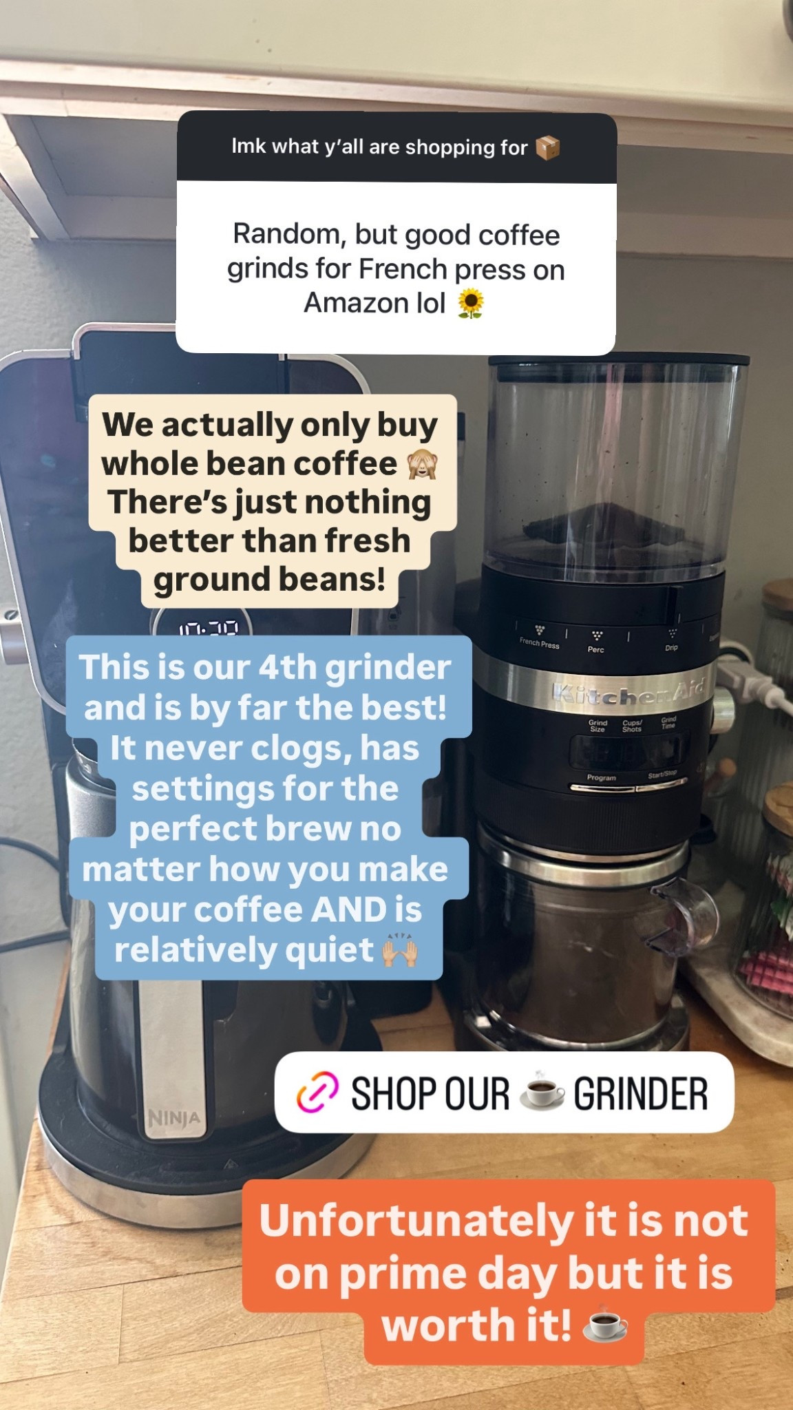 The BEST coffee grinder we have ever owned 🙌🏼

#LTKHome