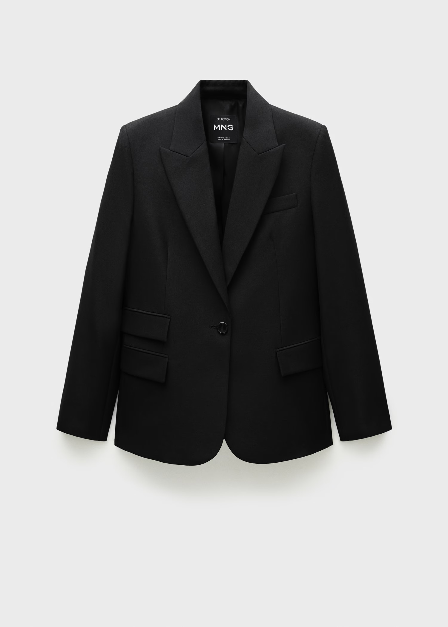 Straight-fit suit blazer - Woman | MANGO USA | MANGO (US)