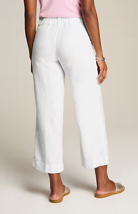 Linen Creased-Front Wide-Leg Pants | J. Jill