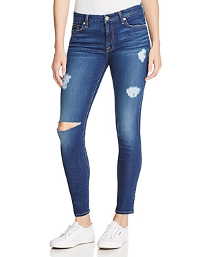 7 For All Mankind b(air) Destroyed Skinny Ankle Jeans in Duchess | Bloomingdale's (CA)